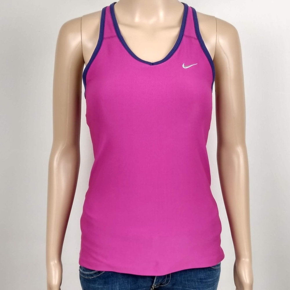 💥 EUC Nike Dry-fit Magenta Racerback Tank Top